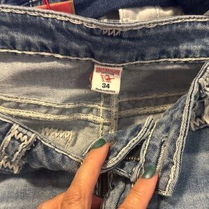 True Religion Women's Light Blue Denim Jeans